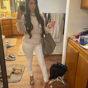 Michael Kors Women's White Skinny Jeans